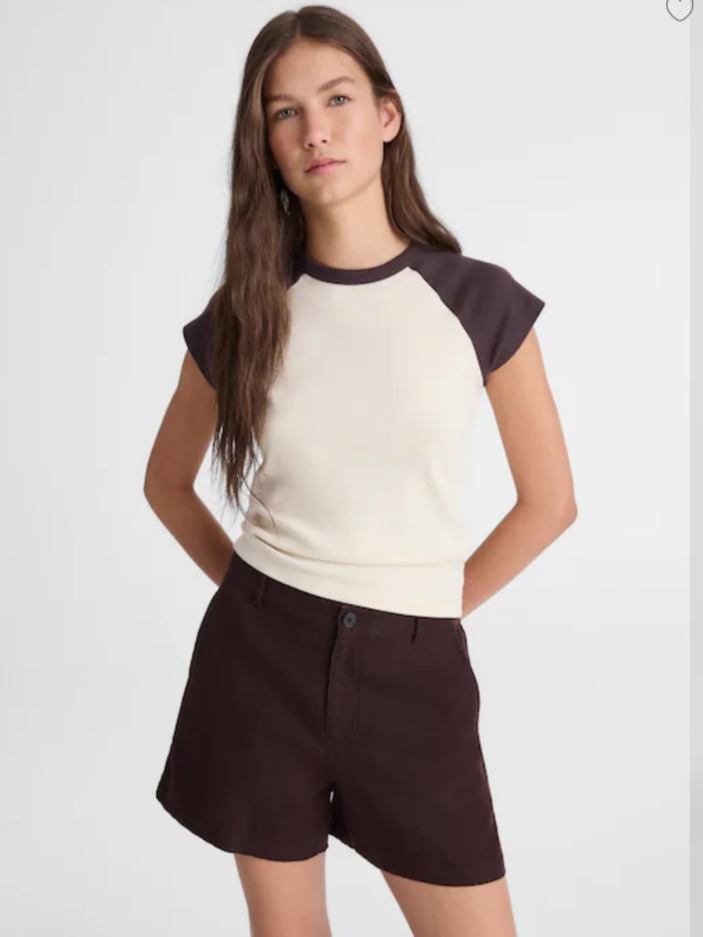 Madewell The Zoe Short in 100% Linen - Cocoa